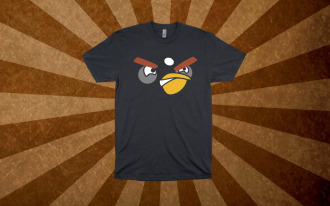 Футболка Мужская "Angry Birds" (Черная)