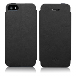 Чехол для iPhone 5 "Kajsa Svelte" (Черный, Натуральная Кожа)