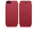 Чехол для iPhone 5 "Kajsa Svelte" (Красный, Натуральная Кожа)