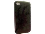 Чехол 0395 iPhone 4 серия цветы силикон черный